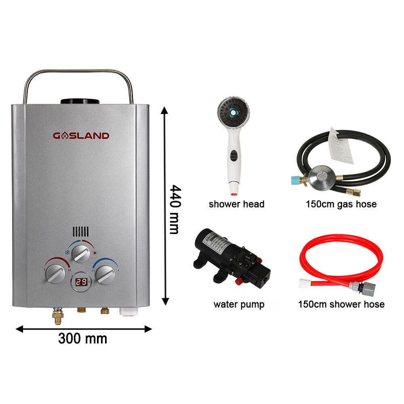 Portable Gas Hot Water Heater with Pump