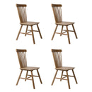 Levede 4x Dining Chairs Kitchen Windsor Chair Natural Wood Cafe Lounge Seat Oak