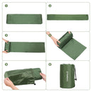 Inflatable Sleeping Pad with Built-In Pump Army Green