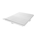 Dreamz Latex Mattress Topper Queen Bed Underlay Natural Foam 7 Zone Cover 5cm