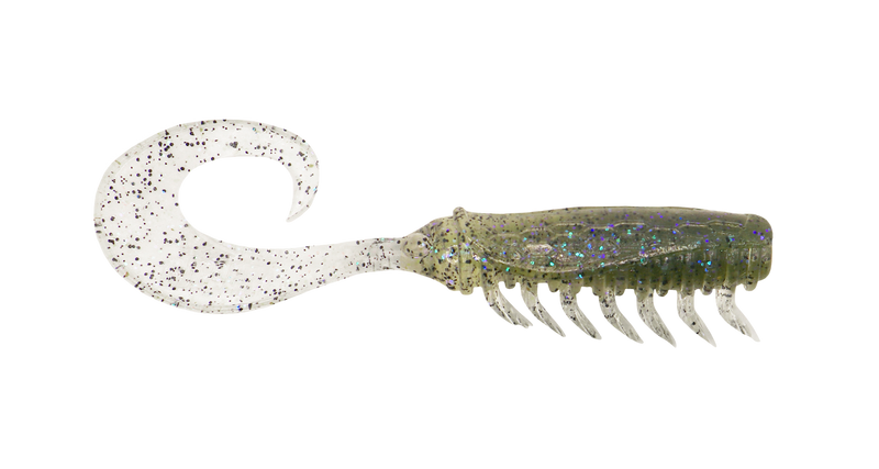 Rapala Crush City 6 Pack of 3.25 Inch Creeper Soft Plastic Curly Tail Lures