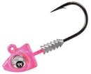 3 Pack of TT Fishing Big EyeZ Pink Jigheads with Silver Eyes