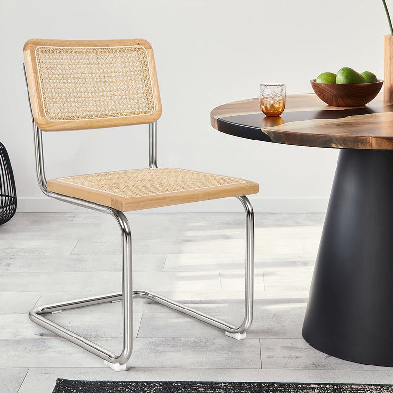 Levede 8x Rattan Chair Dining Chairs Cesca Replica Cantilever Modern Backrest