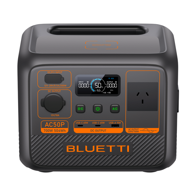 BLUETTI AC50P Portable Power Station | 700W 504Wh 6.9Kg