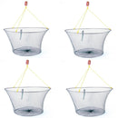 4 x Jarvis Walker Net Factory Double Ring Yabby Drop Nets with 1 Inch Mesh