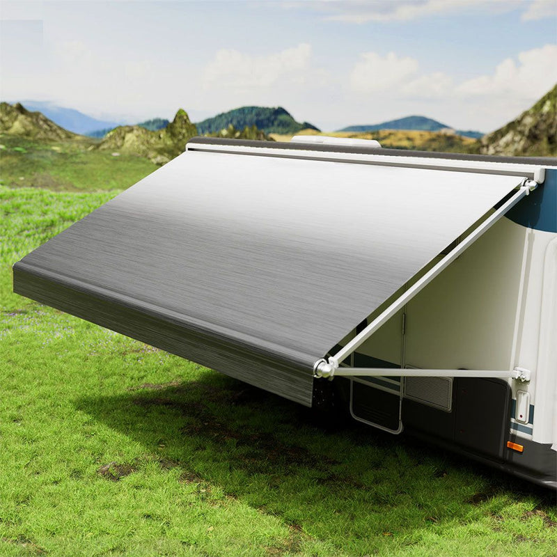 Manan RV Awning Fabric Caravan Replacement Vinyl 18FT Durable Anti-UV Waterproof