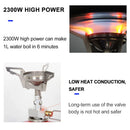 Camping Gas Mini Backpack Stove Silver