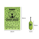 Pawz 100% Compostable Biobased Dog Poop Bag Puppy Holder Dispenser Clean 360 Pcs