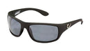 Mustad Hank Parker Polarized Sunglasses-Black Frame with Smoke Lens-HP100A-2
