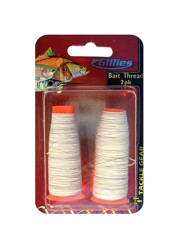 Gillies Bait Thread - 2 Spools Of Elasticised Thread