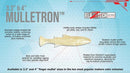 4 Pack of 3.3 Inch Zman Mulletron Unrigged Soft Plastic Fishing Lures