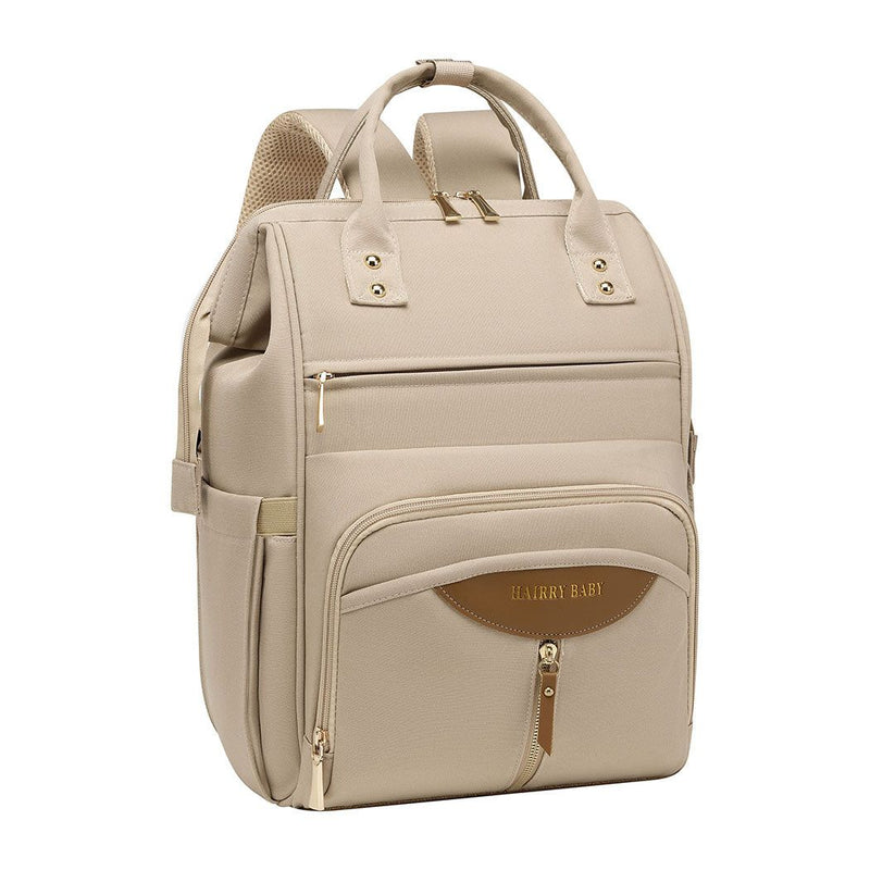 Bopeep Nappy Changing Bag Mummy Backpack Baby Diaper Bag Travel Waterproof Khaki