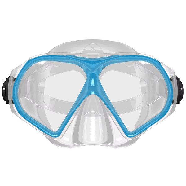 Mirage Tropic Twin Lens Adult Diving and Snorkelling Mask (Blue)