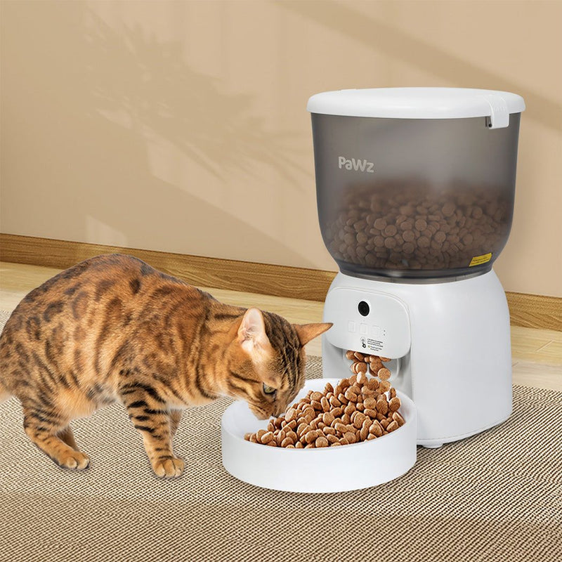 Pawz 4L Auto Pet Feeder Automatic Camera Cat Dog Smart WiFi App Food Dispenser