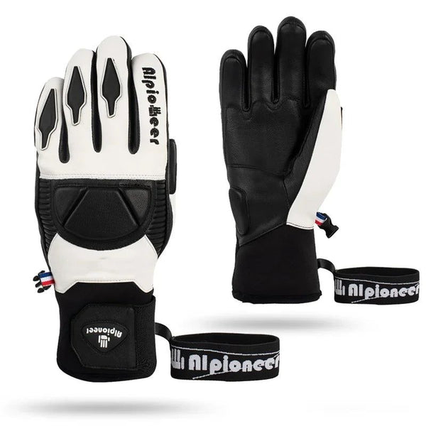 Professional Ski Gloves - Waterproof Goatskin Leather