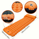 Sleeping Pad with Built-In Pillow Pump Orange