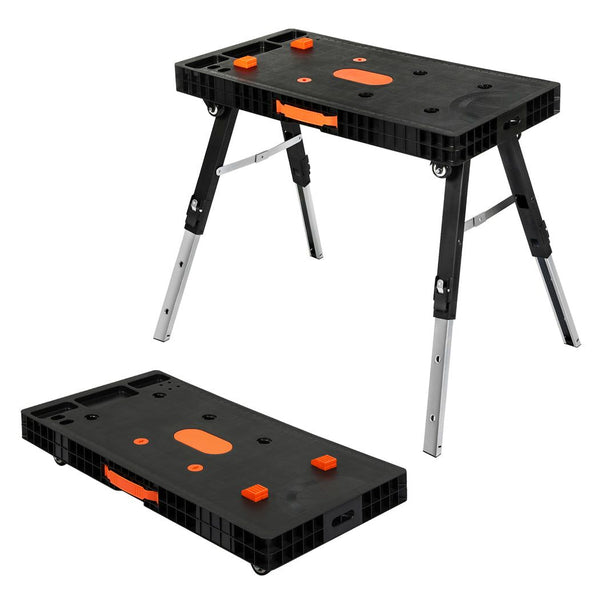 Traderight 5-in-1 Work Table Foldable Workbench 400kg Adjustable Clamping System