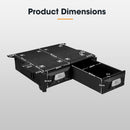 San Hima Lightweight 2X 900mm 4WD Rear Drawer System Fit Toyota Landcruiser Prado 150