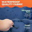 Double Sleeping Pad Inflatable Camping Navy Blue