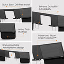 D-Flector Caravan Centre Cut-Out Stone Guard 2200mm - Angled (High-Strength Performance Steel)