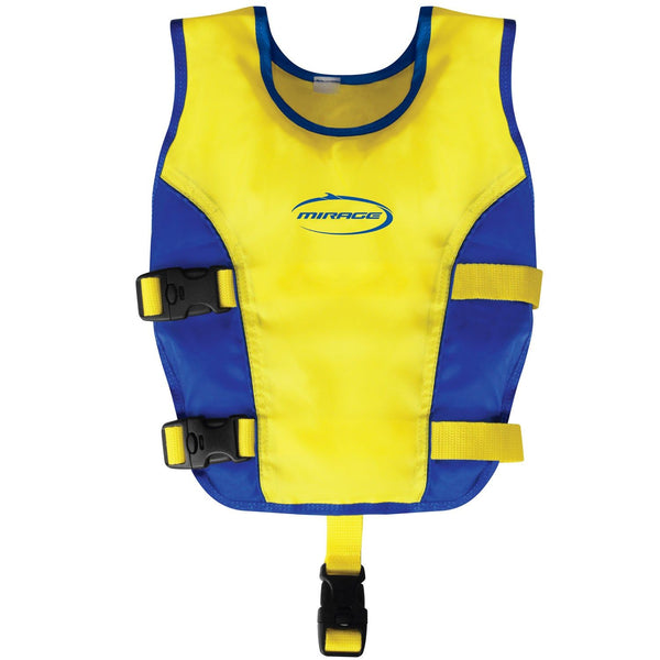 Mirage Junior Kid's Yellow Blue High Visibility Swim Training Floatation Aid Vest