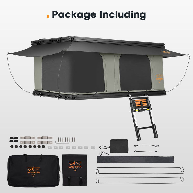 San Hima Gibb Rooftop Tent Hardshell With Ladder Outdoor Waterproof Camping 4X4