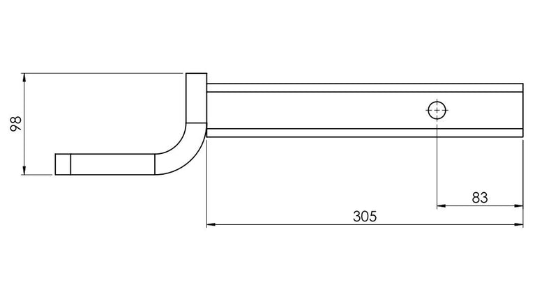 Hayman Reese 21226 Interlock 300mm Trailer Ball Mount and Towball