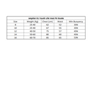 Jetpilot X1 Boys/Youth L50S Front Entry Segmented Life Jacket Charcoal Sizes 8-16