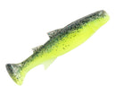 3 Pack of 4 Inch Zman Mulletron Unrigged Soft Plastic Fishing Lures