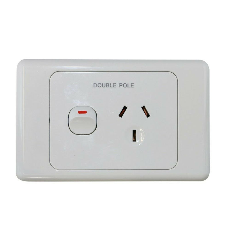 240V 15 AMP Single Power Point Double Pole