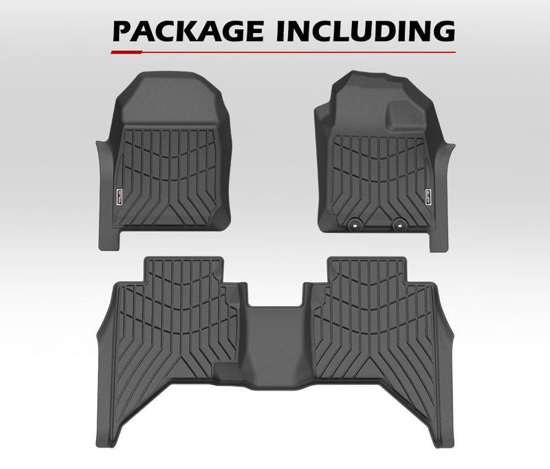 KIWI MASTER 3D TPE Car Floor Mats Fit ISUZU D-MAX DMAX Dual Cab UTE 2021+