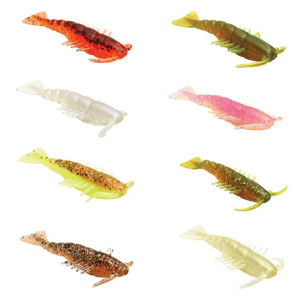 6 Pack of Zman 2.5 Inch PrawnZ Soft Plastic Fishing Lures