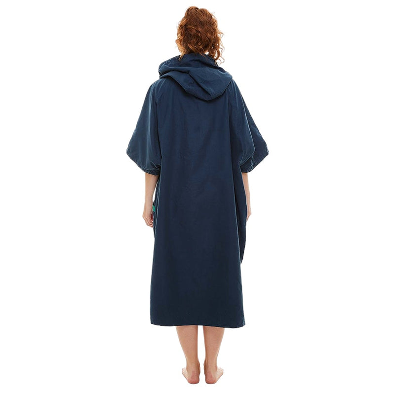 Women's Quick Dry Microfibre Changing Robe - Navy