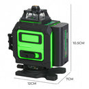 Traderight Laser Level 4D 16 Line 360° Green Self -Leveling with Remote Tripod