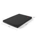 Pawz Pet Bed Foldable Dog Puppy Beds Cushion Pad Pads Soft Plush Black XL