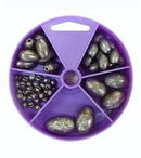 55 Gillies Egg Sinkers in Convenient Dial Pack - Assorted Sizes And Weights