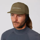 Ocean & Earth Bingin Strapback Adjustable Cap with Flap and Chin Strap - Olive