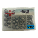 100 Piece Ball Sinker Pack in Tackle Box - Assorted Sizes