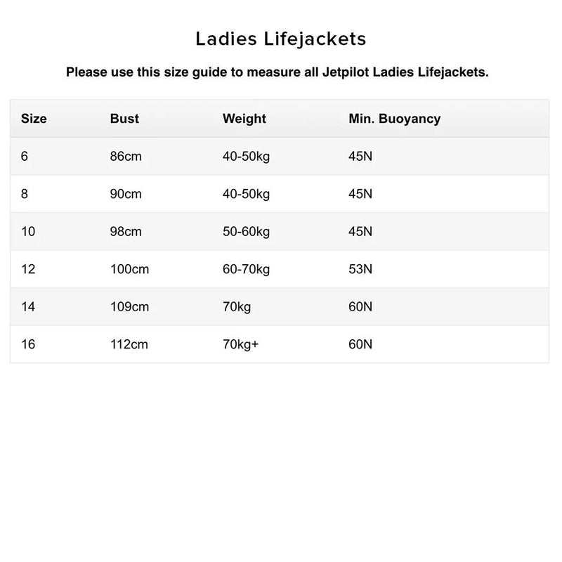 Jetpilot Allure Grey Segmented Front Entry Women's Life Jacket Vest Sizes 6-16
