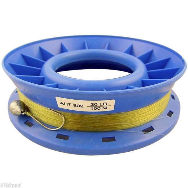 8 Inch Hand Caster Pre Rigged with 100m of 20lb Mono Fishing Line