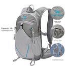 12L Waterproof Mountaineering Backpack Grey