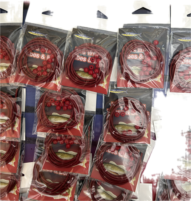 1 Packet of Wilson Red Whiting Tubes And Beads