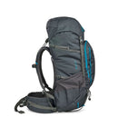 KELTY Asher 65L Hiking Backpack - Beluga/Storm Blue (Outdoor Travel Bag)