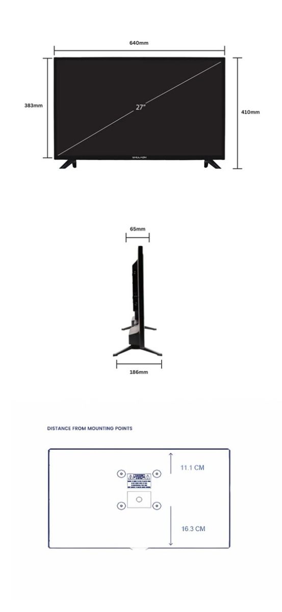 ENGLAON 27’’ Full HD 12V Smart TV With Chromecast, Bluetooth & Google TV