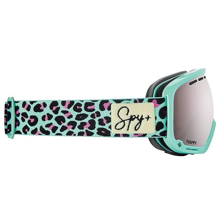 Spy Marshall Leopard Happy ML Rose Silver Spectra Mirror Women's Ski Goggles