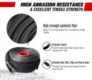 FIERYRED Winch Rope 10mm x 30m Dyneema SK75 Synthetic Rope Tow Recovery Offroad 4x4