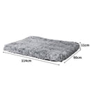 Pawz Replaceable Pet Bed Cover Plush Warm Soft Washable Charcoal L