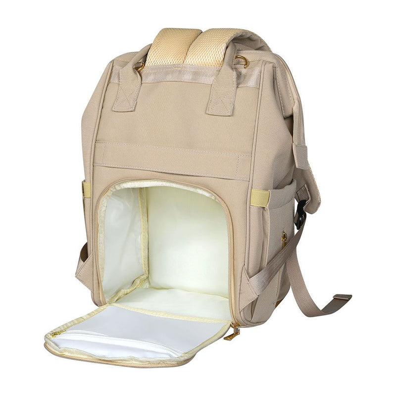 Bopeep Nappy Changing Bag Mummy Backpack Baby Diaper Bag Travel Waterproof Khaki