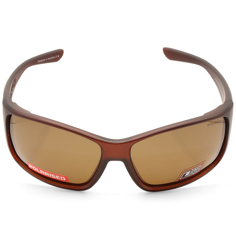 Dirty Dog Hood Satin Dark Brown/Brown Polarised Men's Sports Sunglasses
