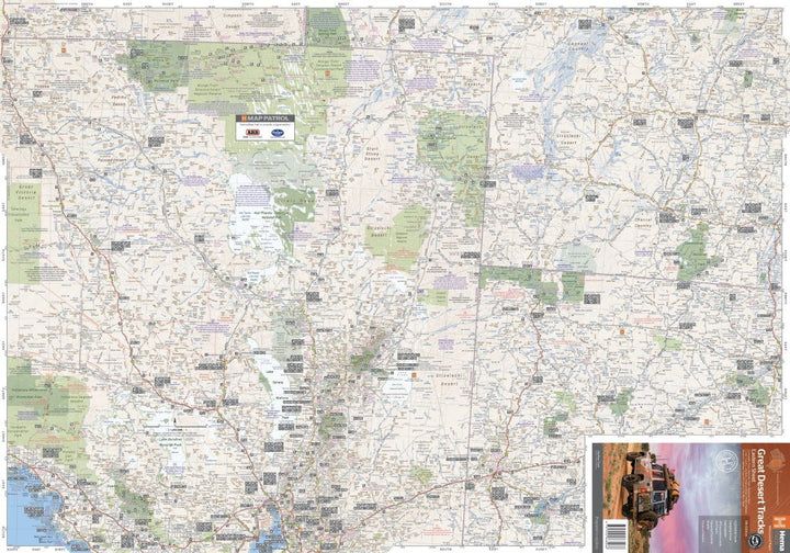 HEMA GREAT DESERT TRACKS EASTERN MAP